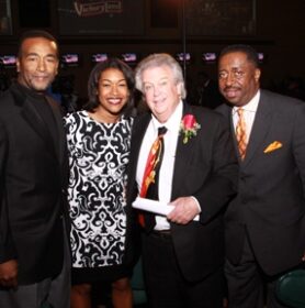 Dr. & Mrs. Underwood, McGregor, Calhoun at the SportsBook