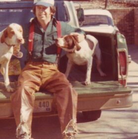 Milton with his Hunting Dogs